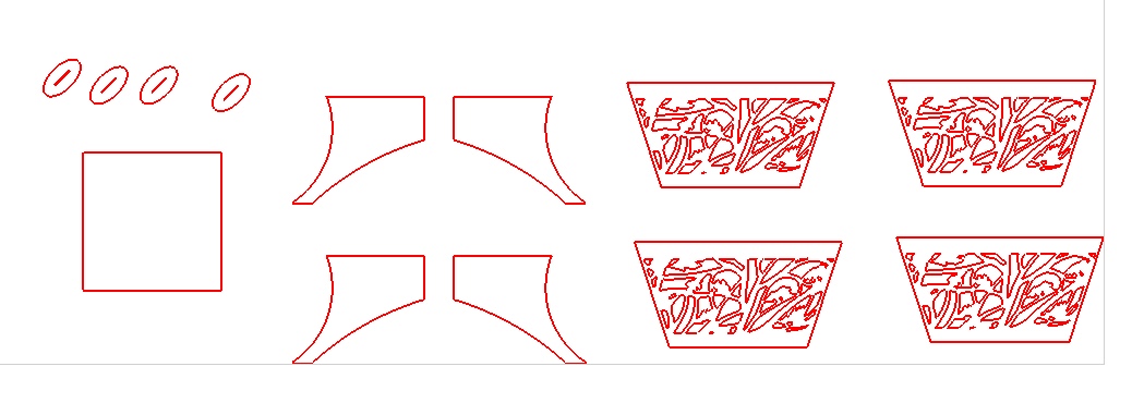 Костровая чаша чертеж dxf