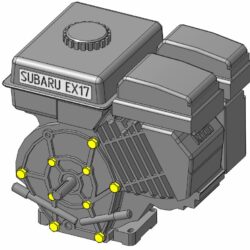 Двигатель SUBARU серии EX17D