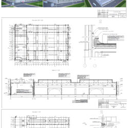 Проектирование одноэтажного промышленного здания с разными отделениями