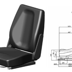 Кресло для спецтехники HXZ 9018