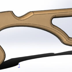 Анатомическая рукоять + приклад ружья 3D Модель