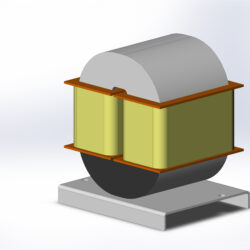 3d модель трансформатора напряжения ОСП-0,35; 0,4