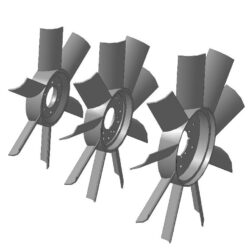 Крыльчатки вентилятора D450, D510, D600; 6 и 9 лопастей