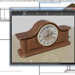 3D Модель каминных часов