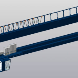 Кран мостовой двухбалочный специального назначения г/п 15+15 тонн.