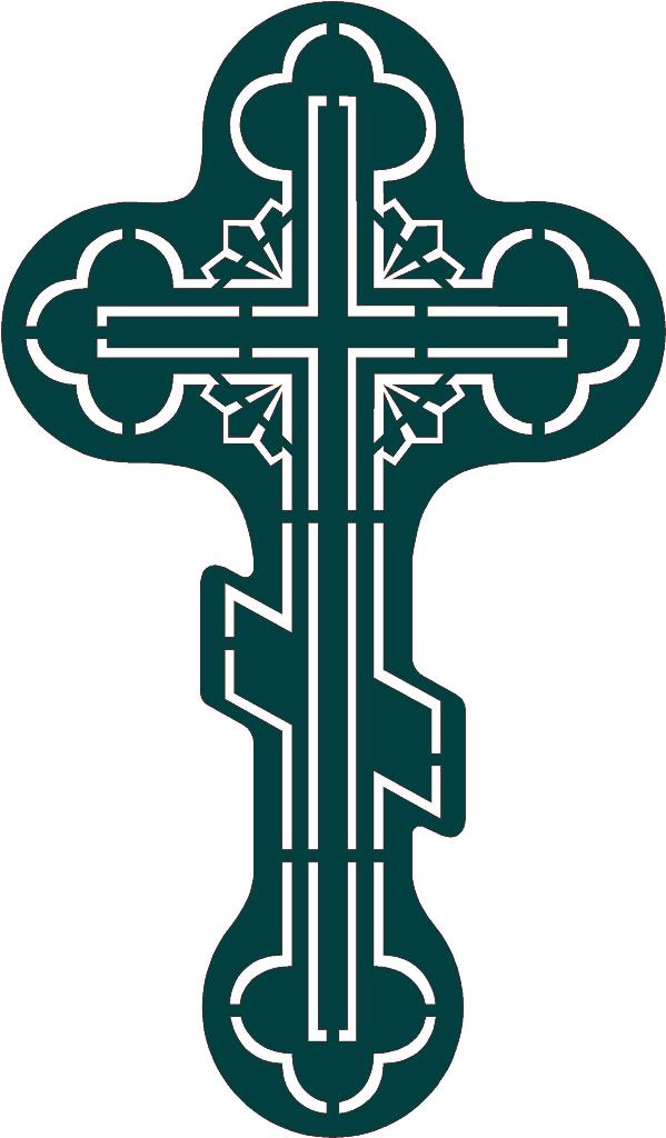 Старообрядческий крест на могилу чертеж