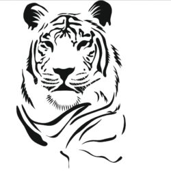Тигр для лазерной гравировки