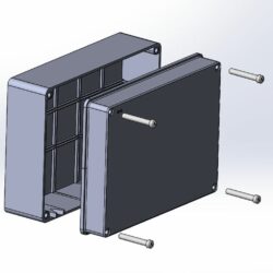3d модель коробки распределительной 300х220х120мм IP56