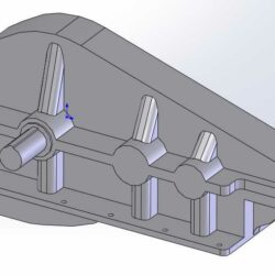 Редуктор коническо-цилиндрический трехступенчатый КЦ2-1300