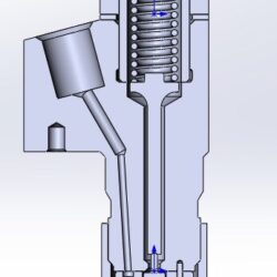 3D модель форсунки дизельного двигателя 1Ч9/9