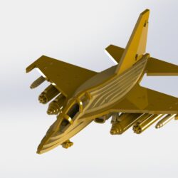 Як-130, конструктор из фанеры под лазер (206 деталей)