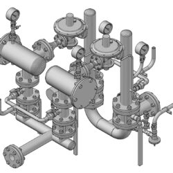 Пункт газорегуляторный шкафной, 3D модель