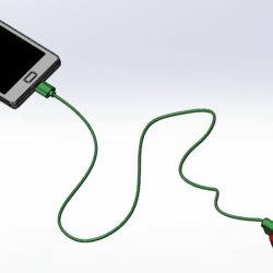 Телефон с зарядным устройством