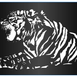 Тигр для лазерной резки DXF