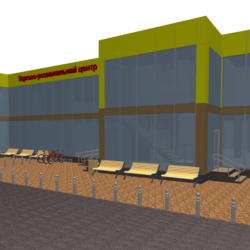 3D модель торгово-розважального центру