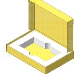 Упаковка из гофрокартона. Параметрическая модель КОМПАС-3D (методом листового тела)