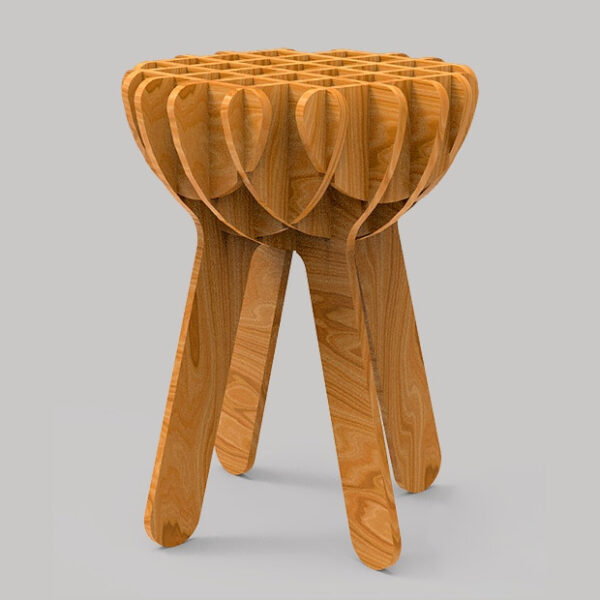 Табурет раскладной из фанеры - Чертежи, 3D Модели, Проекты, Интерьер и ...