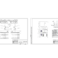 Принципиальная однолинейная схема и компоновка оборудования 2БКТП 1000/10/0,4кВ и 2БКТП 630/10/0,4кВ на RM6