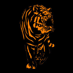 Картина тигр для лазерной резки