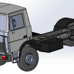 3D модель сборки шасси автомобиля МАЗ-5337А2-348