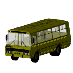 Автобус ПАЗ-3205 3D модель