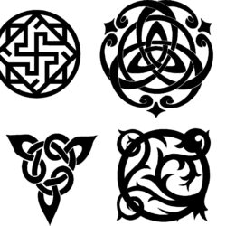 Кельтские орнаменты для гравировки, лазерной резки, декора