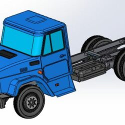 3D модель шасси автомобиля ЗИЛ-433362 в масштабе М1:1