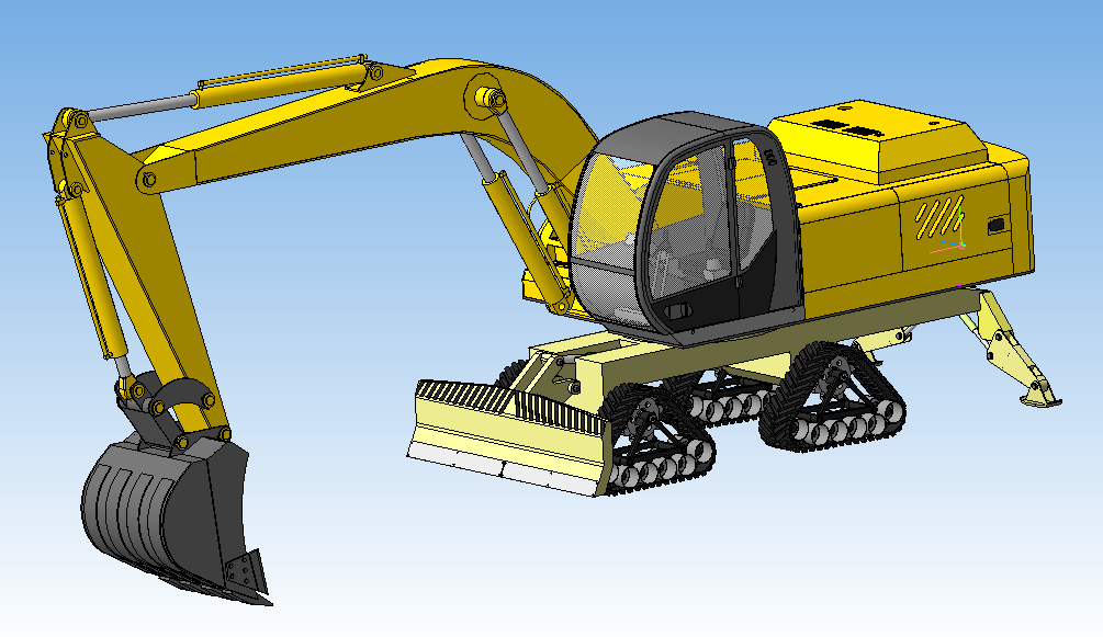 Картинка гусеничного экскаватора