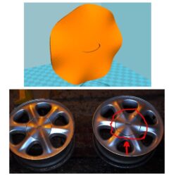 Заглушка на диск для Ford Skorpio 3D Модель