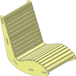 Кресло-качалка фанерное