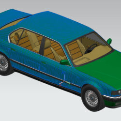 3D модель BMW 7 1991г