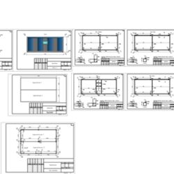 Блок-контейнер (планы и фасады)