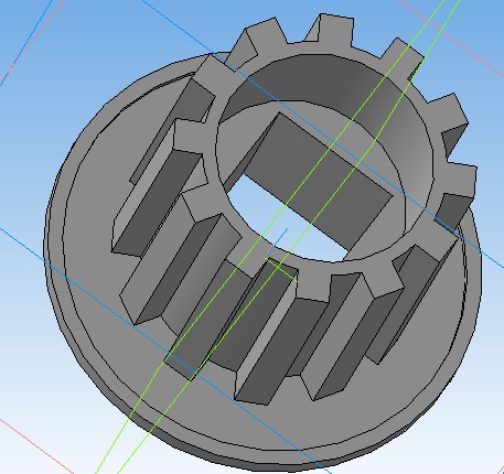 Шестеренка в компас 3d