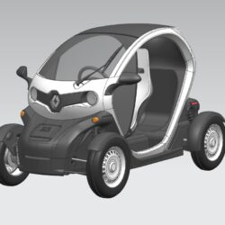 3Д-модель электромобиля Рено Твизи