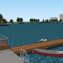 Капитальный ремонт станции для лодок на городском озере на ул. Г.Мазепы в Ивано-Франковске