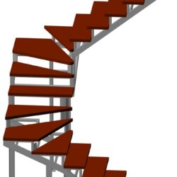 Винтовая лестница высотой 3100 мм