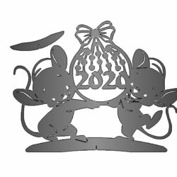 Мыши новогодние с шаром