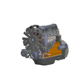 3D модель двигателя Д-260.2