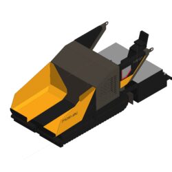 3D Модель гусеничного асфальтоукладчика Volvo P7820D (без крыши)