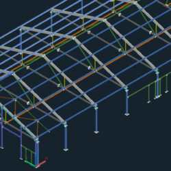 3D Модель МК здания телятника