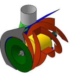 Модель фрезы-ротора для тракторов мтз 82, 122