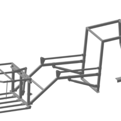 3D модель стогометного навесного орудия для мини трактора Уралец 220