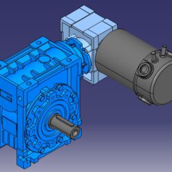3D Модель Мотор-редуктор TRANSTECNO ECMM (075/040) 250/040/075
