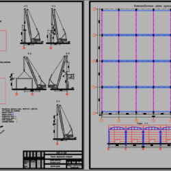 Монтаж строительных конструкций промышленного здания (пролет - 18 м, кол-во пролетов - 4)