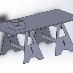 Разборный стол для производства, сборка тез инструмента, тара для мелких деталей.