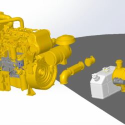 Индустриальный дизельный двигатель Caterpillar C3.4B