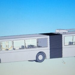 3D модель троллейбуса АКСМ 213 производства завода "Белкоммунмаш" в масштабе 1:1