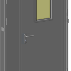Дверь противопожарная внутреннего открывания 1260х(900+138)х2050