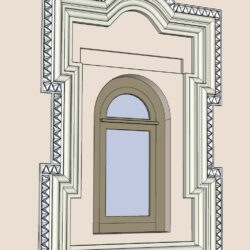Чертеж окна Апанаевской мечети
