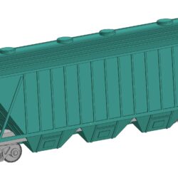 3D Модель вагон-хоппер 19-9950